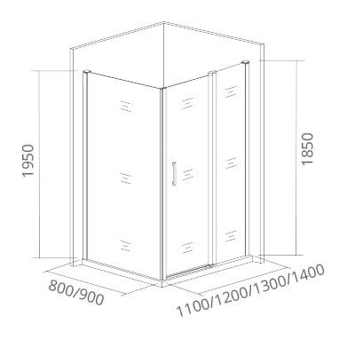   GOOD DOOR ANTARES SP-90-W-CH (,  2)