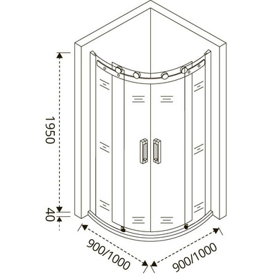   GOOD DOOR ALTAIR R-TD-90-C-CH (,  4)
