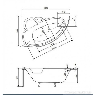  BESCO FINEZJA NOVA 155x95 L (,  3)