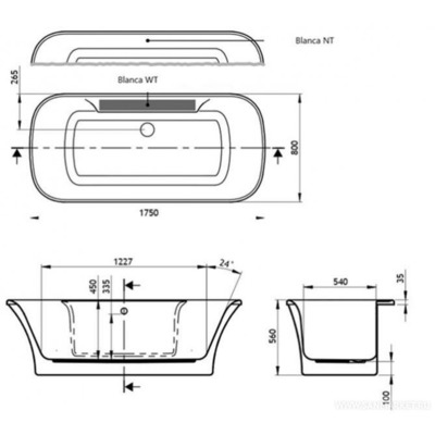  VAGNERPLAST BLANCA VT 175x85 BIANCO ( .  .) (,  2)