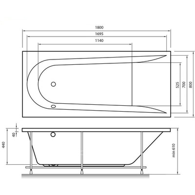    Vayer Boomerang 1800X800x450 L (,  2)