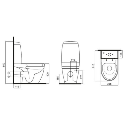Унитаз AM.PM Bliss L C538607SC (вид 1) Унитаз AM.PM Bliss L C538607SC (фото, вид 1)