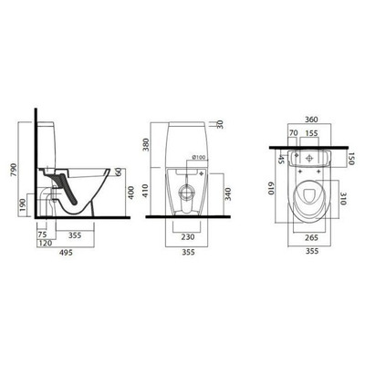 Унитаз AM.PM Sense C758607SC (вид 1) Унитаз AM.PM Sense C758607SC (фото, вид 1)