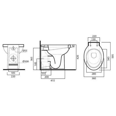  AM.PM Bliss C551438WH (,  1)