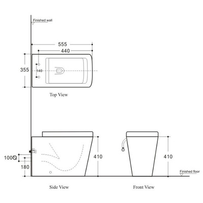 Унитаз Aquanet Tavr BL-103N-FST (вид 1) Унитаз Aquanet Tavr BL-103N-FST (фото, вид 1)