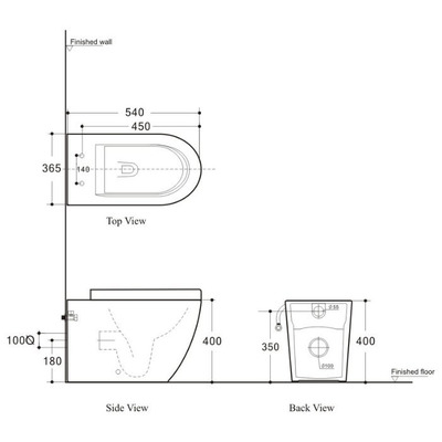 Унитаз Aquanet Cetus BL-102N-FST (вид 1) Унитаз Aquanet Cetus BL-102N-FST (фото, вид 1)