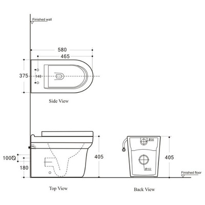 Унитаз Aquanet Nova BL-101N-FST (вид 1) Унитаз Aquanet Nova BL-101N-FST (фото, вид 1)