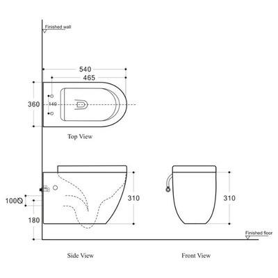Унитаз Aquanet Cetus BL-102N-WHT (вид 1) Унитаз Aquanet Cetus BL-102N-WHT (фото, вид 1)