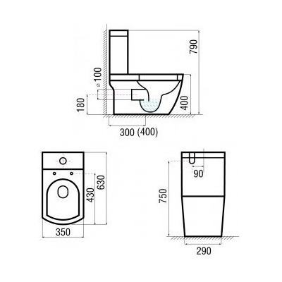 Унитаз Arcus 050 (белый) (вид 1) Унитаз Arcus 050 (белый) (фото, вид 1)