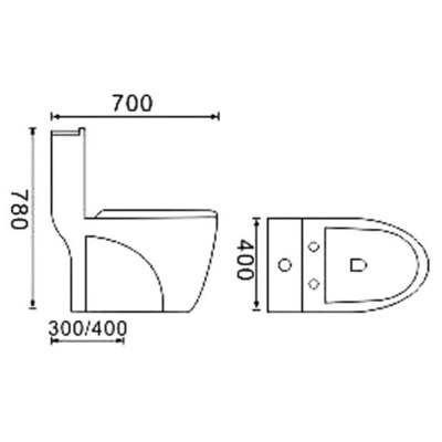 Унитаз B&C 9168 (желтый) (вид 1) Унитаз B&C 9168 (желтый) (фото, вид 1)