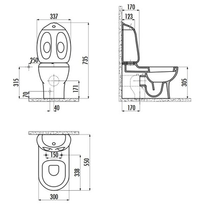 Унитаз-биде Creavit Ducky DC360 (вид 1) Унитаз-биде Creavit Ducky DC360 (фото, вид 1)