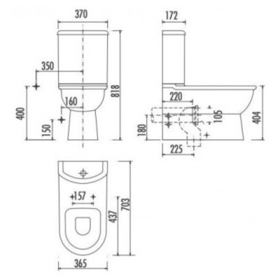 Унитаз-биде Creavit Selin SL310 (вид 1) Унитаз-биде Creavit Selin SL310 (фото, вид 1)