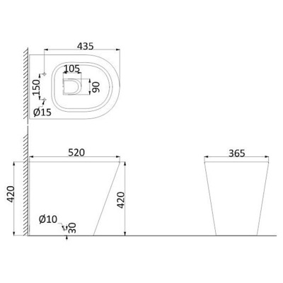 Унитаз Creo Ceramique Creo CR1200 (вид 1) Унитаз Creo Ceramique Creo CR1200 (фото, вид 1)