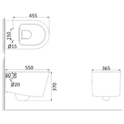 Унитаз Creo Ceramique Rennes RE1100R+RE1001T (вид 1) Унитаз Creo Ceramique Rennes RE1100R+RE1001T (фото, вид 1)