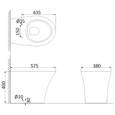 Унитаз Creo Ceramique Paris PA1200 (вид 1) Унитаз Creo Ceramique Paris PA1200 (фото, вид 1)