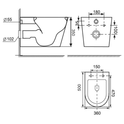 Унитаз Delice France Beatrice Suspendu (вид 1) Унитаз Delice France Beatrice Suspendu (фото, вид 1)