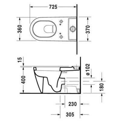 Унитаз-биде DURAVIT Starck 2 212959 (вид 1) Унитаз-биде DURAVIT Starck 2 212959 (фото, вид 1)