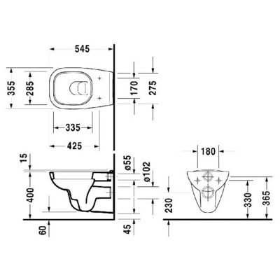  DURAVIT D-Code 253509 ( ) (,  1)