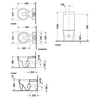  DURAVIT Starck 1 023309-WG (,  1)