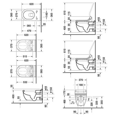 Унитаз-биде DURAVIT Starck 3 222659-WG (вид 1) Унитаз-биде DURAVIT Starck 3 222659-WG (фото, вид 1)