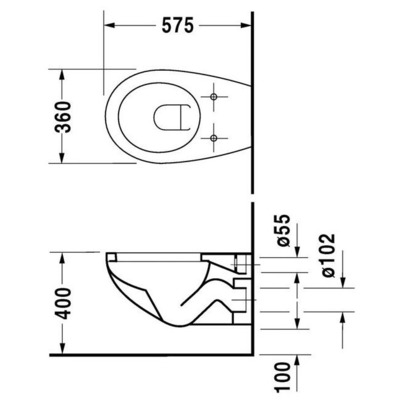 Унитаз DURAVIT Duraplus 254709 (с сиденьем, микролифт, белый) (вид 1) Унитаз DURAVIT Duraplus 254709 (с сиденьем, микролифт, белый) (фото, вид 1)