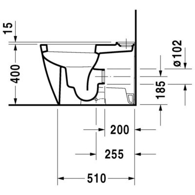 Унитаз DURAVIT Happy D.2 213409+093400 (с сиденьем) (вид 2) Унитаз DURAVIT Happy D.2 213409+093400 (с сиденьем) (фото, вид 2)