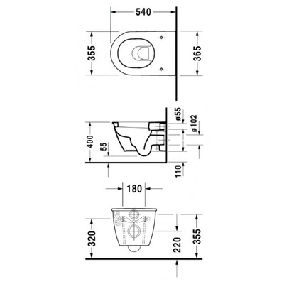  DURAVIT Darling New 254509 ( , ) (,  1)