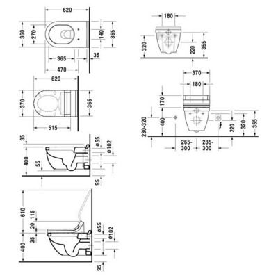 Унитаз DURAVIT Starck 3 222609-WG (вид 1) Унитаз DURAVIT Starck 3 222609-WG (фото, вид 1)