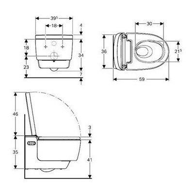 - GEBERIT AquaClean Mera Classic 146.204.21.1 (,  1)