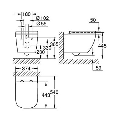  Grohe Euro Ceramic 39554000 (,  1)
