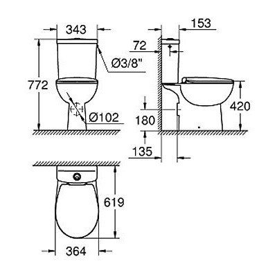  Grohe Bau Ceramic 39559000 (,  1)