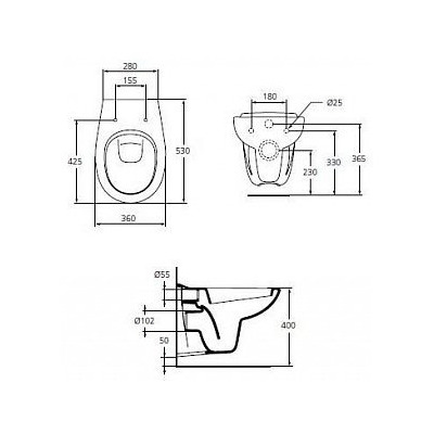 Унитаз Ideal STANDARD Oceane W707301 (вид 1) Унитаз Ideal STANDARD Oceane W707301 (фото, вид 1)