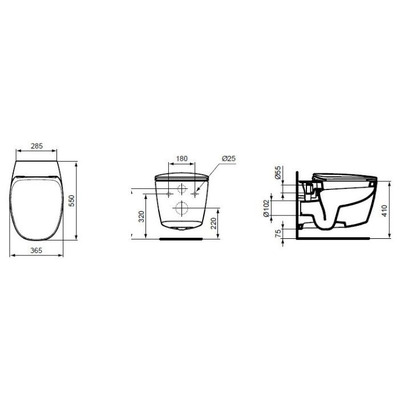 Унитаз Ideal STANDARD Dea T329201 (вид 1) Унитаз Ideal STANDARD Dea T329201 (фото, вид 1)