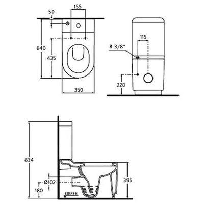 Унитаз Ideal STANDARD Moments K311401+K403901 (с сиденьем, микролифт) (вид 1) Унитаз Ideal STANDARD Moments K311401+K403901 (с сиденьем, микролифт) (фото, вид 1)