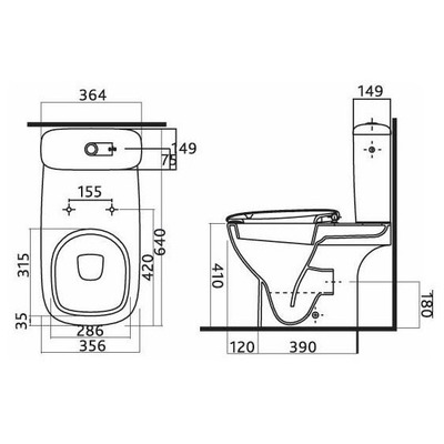 Унитаз Ifo Sjoss RP313072690 (вид 1) Унитаз Ifo Sjoss RP313072690 (фото, вид 1)