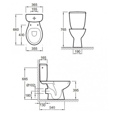 Унитаз Jacob Delafon Brive E0383N-00 (вид 1) Унитаз Jacob Delafon Brive E0383N-00 (фото, вид 1)