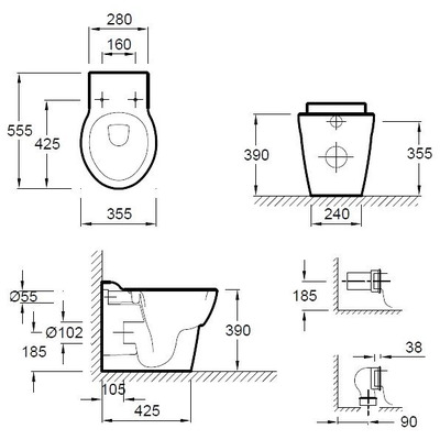  Jacob Delafon Ove E1584-00 (,  1)