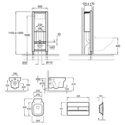   Jacob Delafon Replay E4833-00+E5504-NF+ E4316-00 (,  1)