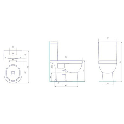 Унитаз Kirovit Престиж (с бачком и сиденьем микролифт) (вид 1) Унитаз Kirovit Престиж (с бачком и сиденьем микролифт) (фото, вид 1)