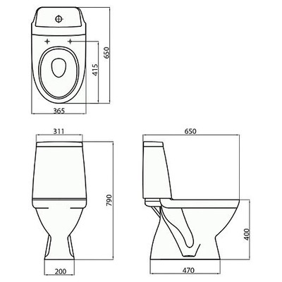 Унитаз KOLO Modo L39004 (вид 1) Унитаз KOLO Modo L39004 (фото, вид 1)