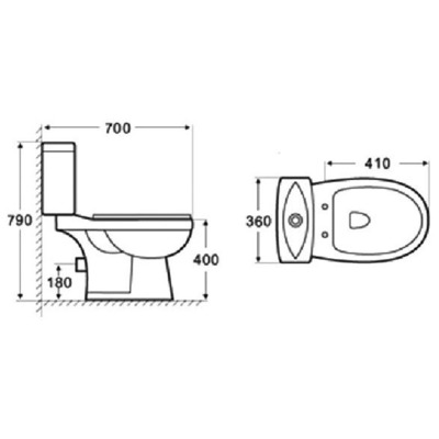 Унитаз MELANA LT-A2212 (вид 1) Унитаз MELANA LT-A2212 (фото, вид 1)