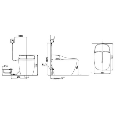 Унитаз-биде Orans IT-806 (вид 1) Унитаз-биде Orans IT-806 (фото, вид 1)