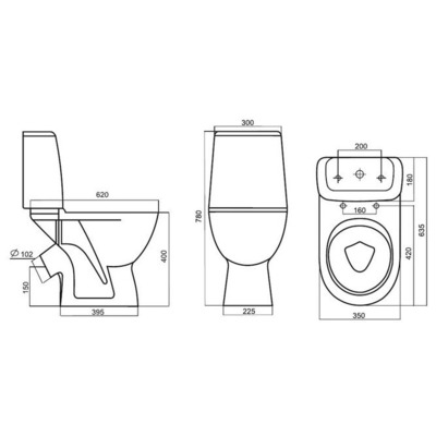 Унитаз RedBlu Origin One 818607SC (вид 1) Унитаз RedBlu Origin One 818607SC (фото, вид 1)