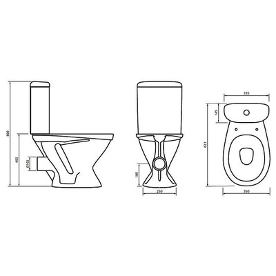 Унитаз RedBlu Origin Evo 828607SC (вид 1) Унитаз RedBlu Origin Evo 828607SC (фото, вид 1)