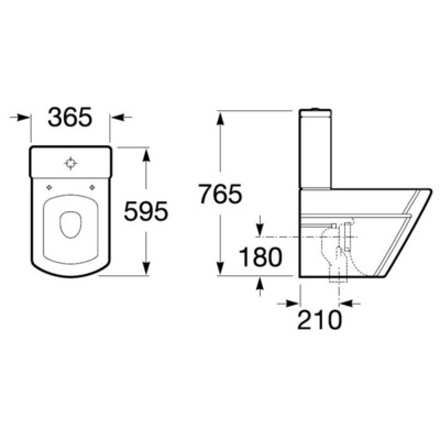 Унитаз Roca Hall 342628000+341620000 (вид 1) Унитаз Roca Hall 342628000+341620000 (фото, вид 1)