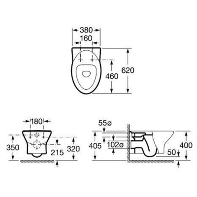 Унитаз Roca Georgia 346417000 (вид 1) Унитаз Roca Georgia 346417000 (фото, вид 1)