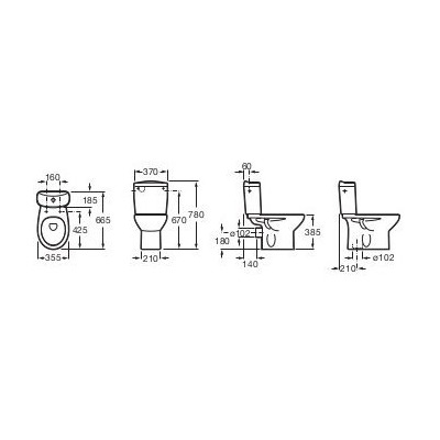 Унитаз Roca Victoria 342399000+34139H000 (вид 1) Унитаз Roca Victoria 342399000+34139H000 (фото, вид 1)