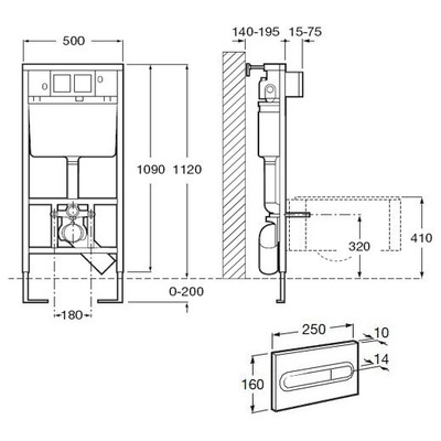    Roca The Gap 34647L000+Roca DUPLO WC 890090020+ Dual 890095001 (,  2)