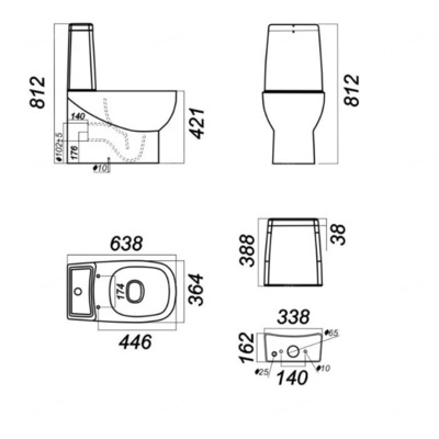 Унитаз SANITA LUXE Infinity (вид 1) Унитаз SANITA LUXE Infinity (фото, вид 1)
