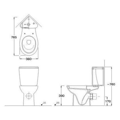 Унитаз SEREL Friendly 6706 (вид 1) Унитаз SEREL Friendly 6706 (фото, вид 1)